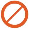 Prohibition Sign Icon