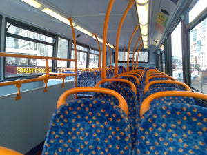 empty city bus