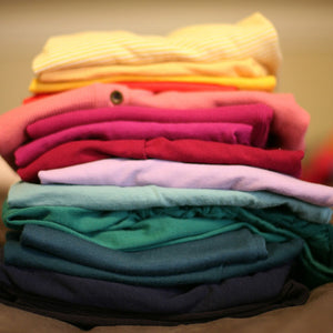pile of folded clothes