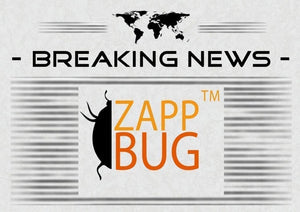 ZappBug logo on a news paper saying 